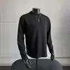 Colección de otoño: Sudadera deconstructed estilo americano de algodón puro de peso pesado 300g, una prenda superior de moda para hombre con un look limpio, elegante y cool, con mangas largas y un tacto de alta gama