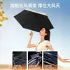 Sombrilla de protección solar para mujer, doble uso para sol y lluvia, protección UV, mini paraguas cápsula compacto y portátil 3845Q
