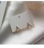 Pendientes Triangulares Estilo Francés Incrustados de Diamantes, Pendientes Sencillos, Compactos y de Moda con Estilo Coreano, Diseño de Moda, Populares entre las Celebridades de Internet