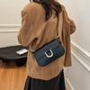 Bolsas de Luxo para Mulheres 2025 Nova Retro Borgonha Fivela de Ferradura Moda Bolsa Carteiro Bolsa de Braço Bolsa de Ombro Único Transversal