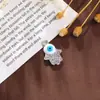 Acessórios Criativos DIY Diamante de Palma Olho de Diabo Pingente de Duplo Furo Pingente Pulseira Pulseira Colar Pingente Joia