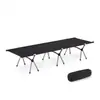 Cama de Camping Elevada Exterior Fácil Desmontable Cama para Descanso de Mediodía Cama de Campamento Plegable Portátil Cama de Soporte 7075 Cama de Campamento