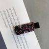 Flequillo estilo coreano con diamantes de imitación de colores, clip lateral, sensación avanzada, clip de flequillo, horquilla rota, clip de pico de pato