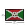 Bolsa exterior con bordado de gancho y bucle de bandera nacional africana transfronteriza con parche de tela de bordado de sello en stock