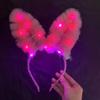 Corona Luminosa Alas de Ángel Pluma Aro para el Cabello Escenario Festival Tocado Hada Anillo para la Cabeza Juguetes Luminosos Venta al Mayoreo Mercado Nocturno