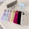 Funda para iPhone 18 Pro Max con Soporte Magnético Giratorio de Silicona Líquida, Cubierta Protectora a Prueba de Caídas Apple 16