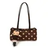 Bolso tipo baguette de alta gama mate estilo coreano para mujer, nuevo modelo otoño 2026, bolso de hombro con lunares texturizados, bolso de moda para el día a día