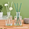 En stock Botella Cilíndrica de Aromaterapia Fondo Cóncavo Botella de Aroma para Aceite Esencial Boca de Tarjeta Rattan de Seda Siglo Botella Volátil Botella Vacía de Perfume