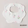 Baberos Petal Estilo Coreano K**Y para Bebé, Baberos Reversibles para Recién Nacidos, Baberos de Alimentación, Baberos Absorbentes para Saliva