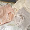 Ropa interior dulce de nube para niña, japonesa, linda, sencilla, sin costuras, algodón, talle medio, alta elasticidad, melocotón, cadera, calzones para mujer