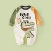 Mono de bebé primavera y otoño ropa de algodón puro para recién nacidos niños y niñas mameluco de bebé ropa exterior de dibujos animados moda