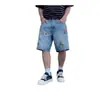 Pantalones Cortos de Mezclilla Rasgados Finos de Marca de Moda de Verano para Hombre, Pantalones de Cinco Puntos Bordados a la Moda, Pantalones Casuales Elásticos de Longitud Media Estilo Coreano