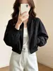 Chamarra de béisbol para mujer para figuras petite, nueva de primavera/otoño 2026 estilo callejero americano casual versátil holgada