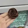 Flor de Rosa Estéreo con Capullo de Satén de 5 cm de Venta Caliente, Adorno para el Cabello DIY, Flor de Mano, Flor de Muñeca, Ramillete, Accesorios para Ropa