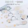 Nueva Serie Plata Electrochapada Peine Masajeador para Estudiantes, Peine Plegable con Espejo Estilo Trendy Femenino, Peine con Cojín de Aire, Cepillo Alisador de Cabello