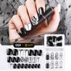 Usando unhas postiças adesivo para unhas postiças produtos acabados de nail art com strass sem cola novas vendas diretas da fábrica