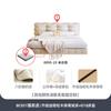 Cama colgante de tela estilo crema francesa y Ji, moderna, sencilla, ligera, de lujo, para dormitorio principal, con tecnología de franela y nube de hadas.