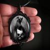 Estilo Gótico Vintage Castillo Murciélago Cuervo Cruz Sangre Gato Negro Iglesia Cementerio Vampiro Collar Vintage