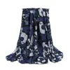 Bufanda Versátil de Algodón y Lino para Mujer con Estampado de Rosas, Shawl de Moda Invernal de Venta Caliente en Aliexpress y Tj Maxx Europeo y Americano