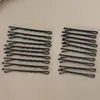Grampo básico minimalista de uma palavra preto para cabelo quebrado clipe pequeno para prender cabelo adorno de cabelo mulheres grampo de aço grampo de cabelo em forma de U