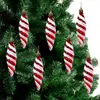 Decoraciones de árbol de Navidad pintadas con frutas puntiagudas brillantes transfronterizas Accesorios colgantes para decoración de techo de centros comerciales de bodas navideñas