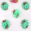 Venta al por mayor de accesorios para ropa de fabricante Flores artificiales Pasadores étnicos Hechos a mano con incrustaciones de diamantes Accesorios de flores artificiales Parches de arte financiero Pegatinas