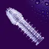 Anillo para pene de bola de dragón de cristal con púas, extendido y engrosado, con partículas texturizadas, para restricción del pene y estimulación del clítoris, productos para adultos