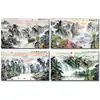 Papel de parede para parede de fundo de TV pintura chinesa residência da Montanha Fuchun pintura de paisagem mural grande de alta qualidade sala de estar escritório tecido de parede