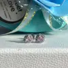Uña de Oreja Rosa Brillante Amor Niña Full Diamante Temperamento Spice Girl Pendientes de Uña de Oreja 2024 Nuevas Explosiones Pendientes