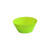 Triunfante DIY Molde de silicona para magdalenas Molde de silicona para tazas de pastel redondas Molde de silicona para pasteles de gelatina blanca