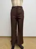 2026 Europa Transfronteriza Amazon Ropa de Mujer Cintura Alta Adelgazante Microcampana Pantalones Vaqueros Occidentales Caída Anti-arrugas Pinza Central Plisados Pantalones Largos