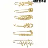 Broche para Marcar a Cintura, Conjunto Simples em Forma de Cabaça Anti-Exposição, Broche para Lenço, Broche de Pérola, Broche Elegante