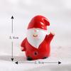 Navidad Nueva Navidad pequeños adornos Papá Noel vista micro accesorios de nieve Navidad pequeños adornos adornos de resina