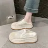 Sandálias de Salto Alto com Solado Grosso para Mulheres Verão Uso Externo 2026 Nova Moda Versátil de Alta Qualidade Emagrecedoras Slip-on Sandálias Botas Elásticas