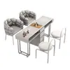Mesa y Silla para Manicura Estilo Crema, Estación de Manicura Individual/Doble Estilo Japonés, Lujo Ligero, Mesa para Manicura de Salón de Uñas de Moda Estilo Ins