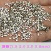 Rhinestones Redondos Planos Imitación K9 de Color Mixto, 33 Facetas, Mini Rhinestones de Vidrio Brillante Blancos Semiredondos para Uñas DIY