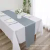 Camino de mesa de satén para eventos de bodas de hotel, mantel de satén de poliéster para comercio exterior, decoración de faldón de mesa, mantel individual de estilo nórdico
