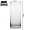 Adornos de Jarrón Acrílico, Arreglo Floral para Sala de Estar, Cultivo en Agua Transparente, Tubo Recto, Bambú Rico, Sensación Hidropónica, Anti-Caída