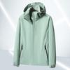 Chaqueta para Hombre Primavera Nueva Moda Casual con Capucha Chaqueta para Hombre Cortavientos Chaqueta de Trabajo para Pareja con Sombrero Removible