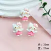 Anjo de desenho animado cachorro branco Sanrio resina diy acessórios de joias cola creme patch para capa de celular material atacado