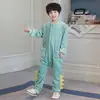 Pijama de una pieza para niños, Otoño e Invierno, Franela Engrosada Anti-Patada Cálido Coral Fleece, para Niños Medianos y Grandes, Ropa de Casa para Niñas