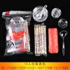 Tigela Descartável Tigela Transparente de Plástico Rígido Utensílios de Mesa para Hot Pot Embalagem de Tigela de Arroz Cristal de Aviação Copos, Tigelas e Hashis Domésticos e Comerciais