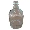 Entrega de fábrica alta Blanco forma especial botella de vino blanco 500ml Botella Dragón spray flor horneada vidrio botella de vino vacía agregar logo