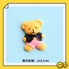 Nuevo dibujo animado lindo lazo oso de peluche oso resina accesorios DIY funda para teléfono móvil parche para ropa accesorios