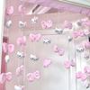 Cortina Partición Cortina para Puerta de Melodía de Corazón para Niña Perro Pudín Decoración de Entrada de Sala de Estar Baño Accesorios de Cortina para Dormitorio Mujer