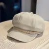 Sombrero Octagonal Retro Japonés Estilo Otoño/Invierno para Mujer Hace que la Cara se Vea Más Pequeña Boina Versátil Moda Viaje Cotidiano Sombrero de Lana de Pintor de Moda