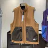 Chaleco Reversible de Forro Polar Otoño e Invierno Estilo Montaña Cuello Alto Forro Polar Cálido para Exteriores Hombres y Mujeres 9431