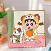 Pintura de Diamantes para Niños Kuromi Hecho a Mano DIY Pintura de Pegatinas de Diamantes Sanrio Pintura de Diamantes con Diamantes Completos 5D Tamaño Pequeño