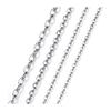 Cadena Plana de Eslabones Cruzados en Forma de O Acero Titanio Cadena O de Cuatro Colores Galvanizada Collar para Mujer Cadena con Colgante para Hombre Galvanizada Resistente al Desgaste