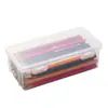 Caja de Almacenamiento para Material Escolar de Estudiante Caja de Almacenamiento Transparente Multifuncional para Escritorio Gran Capacidad Caja para Fideos y Pan